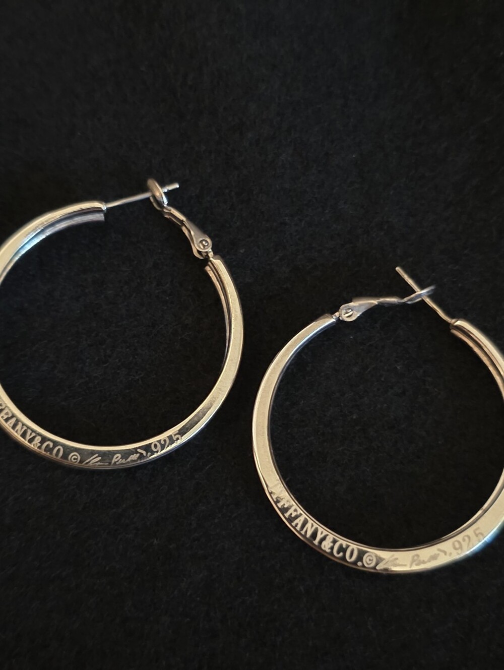 Tiffany & Company Elsa Peretti Sterling Silver Hoops - Picture 5 of 5